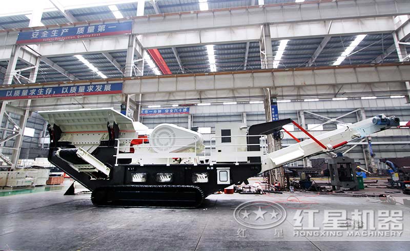 履帶移動碎石機，油電兩用，省心省力